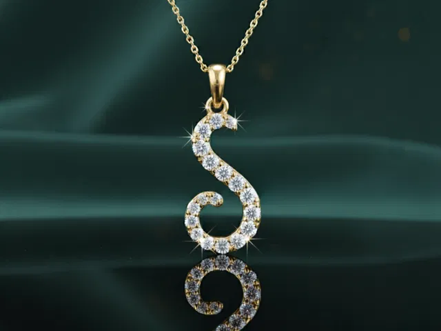 BESPOKE DIAMOND INITIAL PENDANT